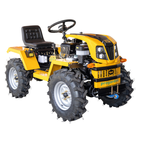 Minitractoare - ProGARDEN Campo T18 Minitractor V27 4x4, 18CP, benzina, hidraulica fata-spate, roti 6.00-12