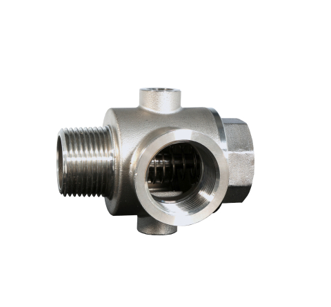 ProGARDEN Racord hidrofor cu supapa de sens, 5 cai, FE1"xFI1"xFI1"xFI1/4"xFI1/4", inox [2]