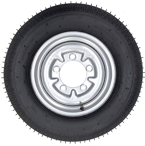 ProGARDEN Set roti complete 5.00-12, 5 prezoane, profil rutier, RIM3.00B [1]