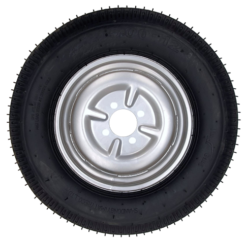 ProGARDEN Set roti complete profil rutier 5.00-12, 4 prezoane, RIM 3.00B [1]