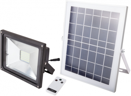 Corpuri de iluminat - Proiector LED cu Incarcare Solara si Telecomanda