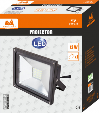 Proiector LED cu Incarcare Solara si Telecomanda [1]