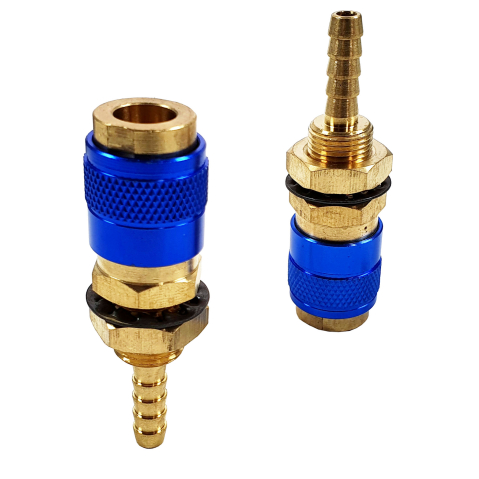 Scule & unelte - ProWELD Conector furtun apa / aer (mama, albastru) MIG-500P