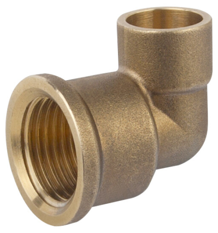 Sanitare - Racord Cotit Alama (Teava Cupru) - Diametru 1 1/2 inch Diametru 2 15 mm