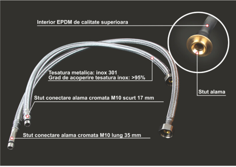 Racord Flexibil Baterie Inox - 1 Buc [5]