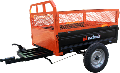 Gradina & gospodarie - Remorca Evotools TTS500 - Compatibila Minitractor cu Grilaj Plasa