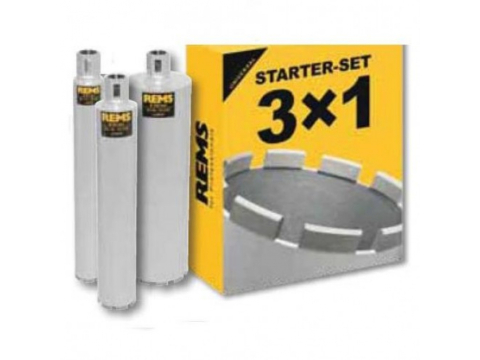 Scule & unelte - REMS Set 3 carote diamantate UDKB-LS 62 - 82 - 132 mm cu segmente diamantate laser 181111