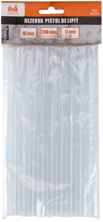 Rezerva Pistol de Lipit 10 Pcs - Lungime rezerva 200 mm Diametru rezerva 11 mm [1]