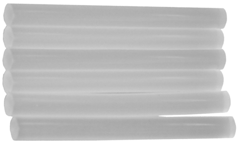 Spume, silicoane & soluti - Rezerva Pistol de Lipit (6 bucati) - Lungime rezerva 100 mm Diametru rezerva 11 mm