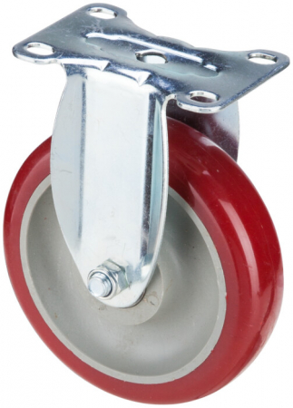Roti carucioare & platforme - Roata Fixa din PA - Diametru roata 125 mm Sarcina maxima suportata 200 kg