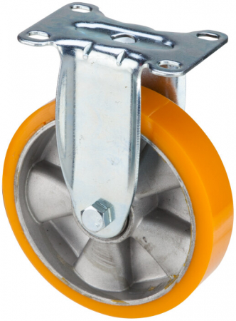 Roti carucioare & platforme - Roata Fixa din PU - Diametru 125 mm Sarcina maxima suportata 130 kg