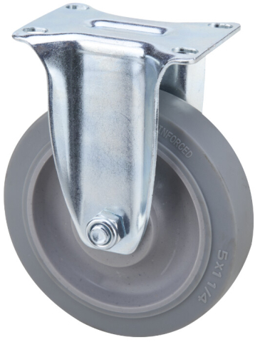 Uz casnic & industrial - Roata Fixa TPR Gri - Dimensiuni 125 x 32 mm Sarcina Maxima 130 kg