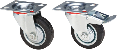 Uz casnic & industrial - Roata Pivotanta cu Flansa - Cu Frana Diametru 150 mm Sarcina maxima 100