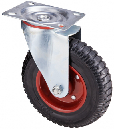 Roti carucioare & platforme - Roata Pivotanta cu Flansa pentru Carucior 1105 - Diametru roata 200 mm Sarcina maxima 230 kg