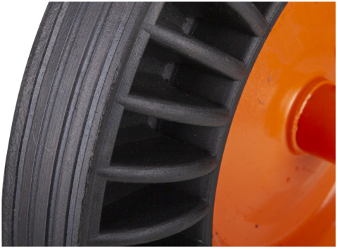 Roata Roaba P Cauciuc Plin cu Janta Metalica Profil Drept [1]