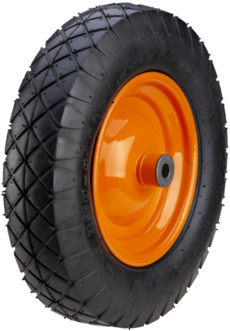 Accesorii roabe - Roata Roaba P Pneumatica cu Janta Metalica Profil Drept Heavy Duty