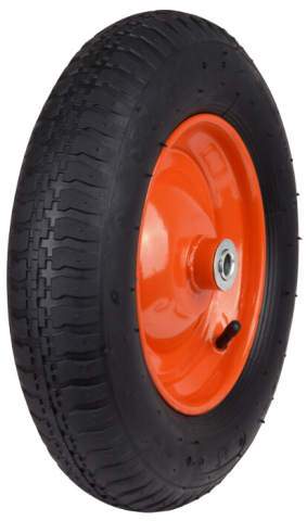 Accesorii roabe - Roata Roaba P Pneumatica cu Janta Metalica, Rulment, Profil Rotund 1289