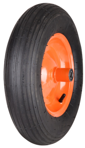 Accesorii roabe - Roata Roaba P Pneumatica cu Janta Metalica, Rulment, Profil Rotund 1541