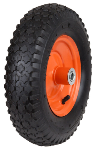 Accesorii roabe - Roata Roaba P Pneumatica cu Janta Metalica, Rulment, Profil Rotund