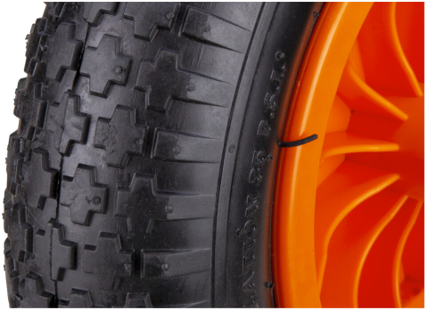 Roata Roaba Pneumatica cu Janta Plastic Profil Rotund [10]