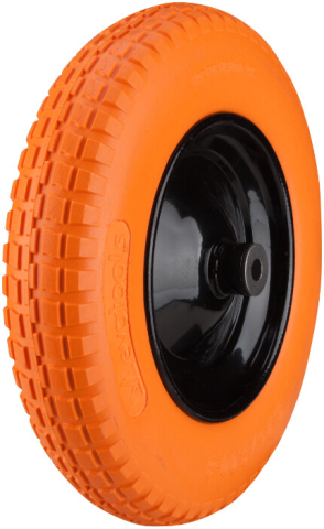 Accesorii roabe - Roata Roaba Poliuretan Slim cu Janta Metalica Profil Rotund