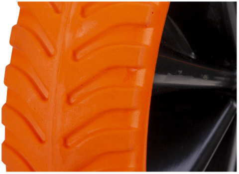 Roata Roaba Poliuretan Slim cu Janta Plastic Profil Rotund [3]