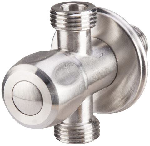 Sanitare - Robinet Coltar Inox 3 Cai cu Cap Armatura Ceramic