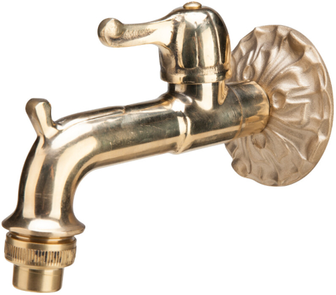 Sanitare - Robinet Dublu Serviciu Alama Retro cu Bila - Diametru intrare 1/2 inch