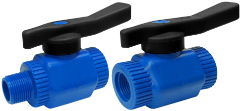 Sanitare - Robinet Trecere Albastru PPCV Tip Italia