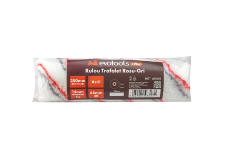 Rulou Trafalet Acril Rosu-Gri [1]