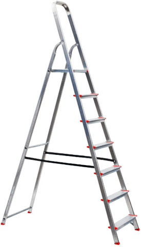 Scara din Aluminiu Cu Platforma ETS 1167 - Nr. Trepte 6+P [7]