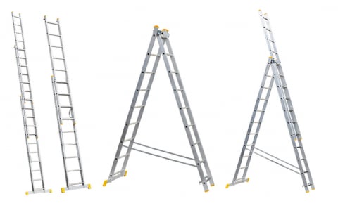 Scara din Aluminiu ETS 1167 - 1 tronsoane, 7 trepte, Inaltime totala 199.5 cm [2]