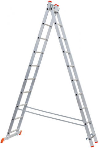 Scara din Aluminiu ETS 1167 - 2 tronsoane, 10 trepte, Inaltime totala 451 cm [7]