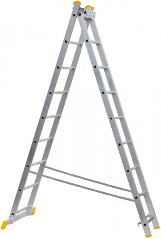 Scara din Aluminiu ETS 1167 - 2 tronsoane, 9 trepte, Inaltime totala 395 cm [5]