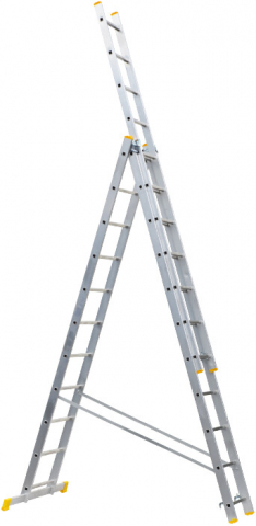 Scara din Aluminiu ETS 1167 - 3 tronsoane, 7 trepte, Inaltime totala 425 cm [2]