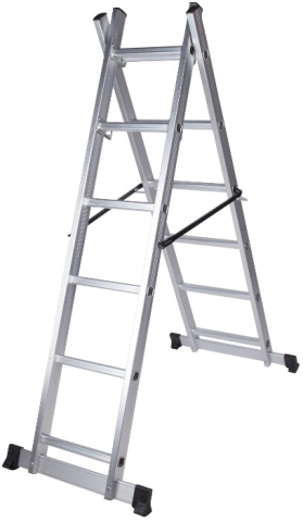 Scara din Aluminiu Tip Schela - Inaltimi 190 / 330 / [Hp[cm] - Inaltime Platforma] cm [2]