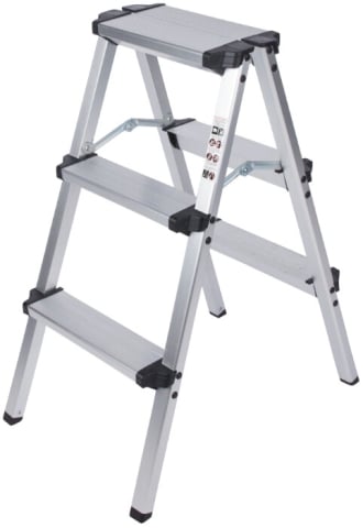 Scari, platforme si schele - Scara Dubla din Aluminiu ETS - Inaltime totala 48 cm Nr. Trepte [N[trepte] - Numar Trepte] Inaltime Utila 48 cm