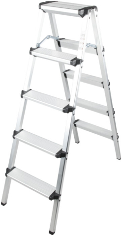 Scara Dubla din Aluminiu ETS - Inaltime totala 97 cm Nr. Trepte [N[trepte] - Numar Trepte] Inaltime Utila 97 cm [2]