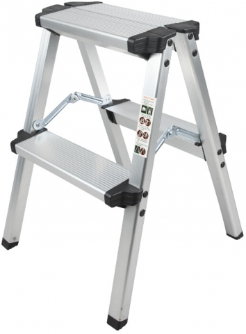 Scara Dubla din Aluminiu ETS - Nr. trepte 2 Inaltime utila 48 cm Inaltime totala 48 cm [3]