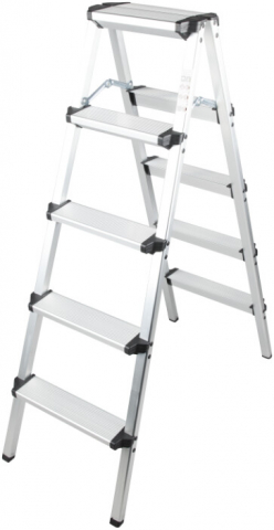 Scara Dubla din Aluminiu ETS - Nr. trepte 2 Inaltime utila 48 cm Inaltime totala 48 cm [2]