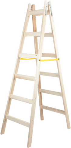 Scara Lemn Dubla - Inaltime Totala [Ht[cm] - Inaltime Totala] cm Nr. trepte 3 [0]