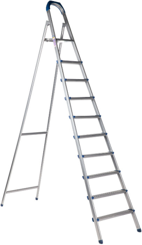 Utilaje pentru constructii - Scara Metalica Vopsita Gri - Nr. Trepte 5+P
