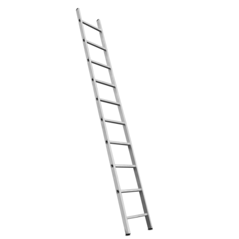 Utilaje pentru constructii - Scara profesionala simpla din aluminiu 1 x 10 trepte, 2.71m