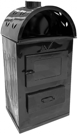 RESIGILAT - Semineu Emailat cu Arcada - Culoare semineu Maro Putere semineu 7 KW - RESIGILAT [1]