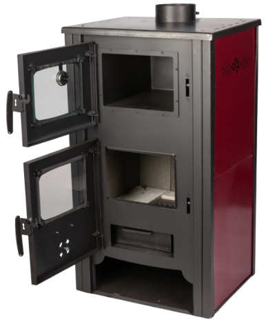 Semineu pe Lemne cu Cuptor, Perete Dublu si Termometru EvoTools +Plus (EcoDesign) [2]