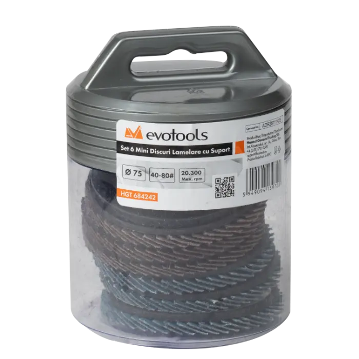 Set 6 Mini Discuri Lamelare cu Suport EvoTools [1]