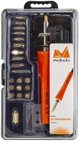 Accesorii scule si unelte electrice - Set Pirogravura - Putere set 30 W