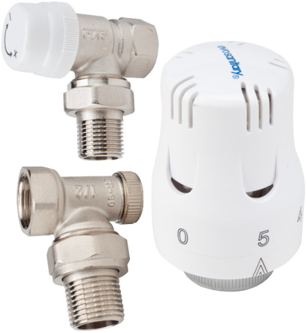 Sanitare - Set Robinet cu Termostat si Robinet Retur