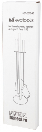 Set Ustensile pentru Semineu cu Suport 3 Piese 1188 [1]