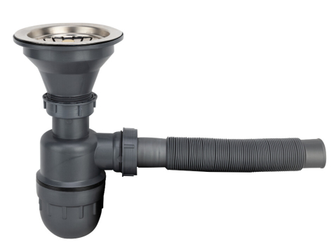 Piese si accesorii chiuvete bucatarie - Sifon Chiuveta Inox 1117